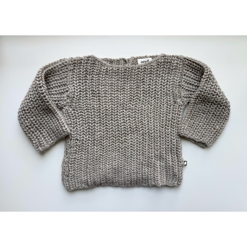 Oeuf hand knit llama yarn sweater